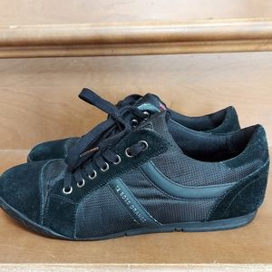 Hugo Boss Orange black suede sneakers eu size 42
